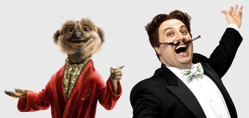 Aleksandr Orlov, mascot of Compare the Market, and Gio Compario, spokesman of Go Compare