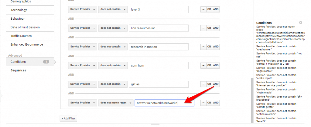 Clean up the Network Report by adding more ISP entries